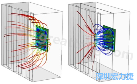 孔隙開口的長度與寬度及其在電鍍槽中的放置位置得到了優(yōu)化，從而使PCB板上的厚度變化降到最低-深圳宏力捷