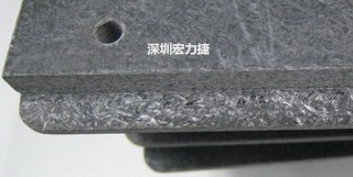 可加工性的合成石，可以用CNC洗出想要的形狀與機構，可以媲美鋁合金