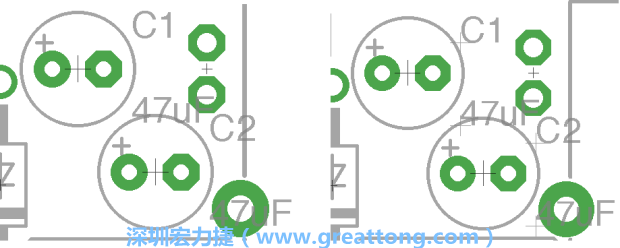 如果你尚未使用「分離工具（Smash Tool）」將所有的名稱和量值標(biāo)簽從各自對應(yīng)的元件上分離，你將會發(fā)現(xiàn)你無法從元件上獨立地移動一個尚未進行分離的標(biāo)簽（如左下圖所示），但是對于已經(jīng)執(zhí)行過分離的元件（如右下圖所示）來說，它們的標(biāo)簽都可以獨立地操作。