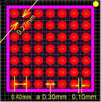 這一類BGA模塊設(shè)計(jì)已經(jīng)是刷新底線，屬于最小加工能力范疇。